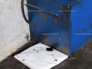 N-Fiber Oil Absorbent Pillow protecting the factory environment from oil spills