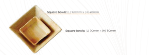 Square bowls
