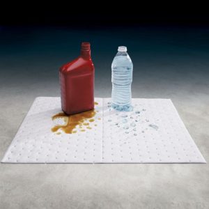 Oil absorbent pads only absorb oil, not water
