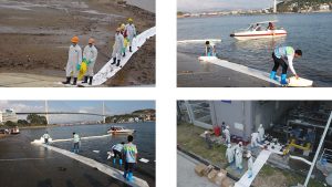 Oil absorbent roll in real-world applications